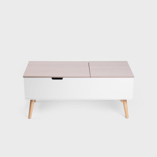 Sofabord | ANZABI | med løfteplade hvid | 105x50,5x43,5cm | 712050