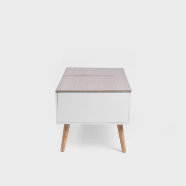 Sofabord | ANZABI | med løfteplade hvid | 105x50,5x43,5cm | 712050