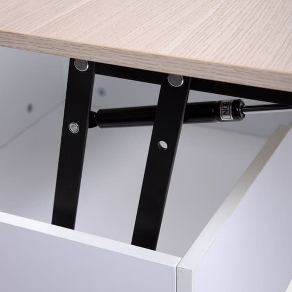 Sofabord | ANZABI | med løfteplade hvid | 105x50,5x43,5cm | 712050