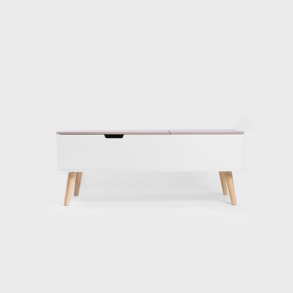 Sofabord | ANZABI | med løfteplade hvid | 105x50,5x43,5cm | 712050