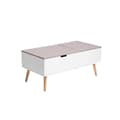 Miniatyrbillede 1 af 11: Sofabord | ANZABI | med løfteplade hvid | 105x50,5x43,5cm | 712050
