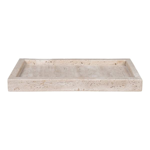 Bakke, Travertin, 30,5x15 cm, Naturlig