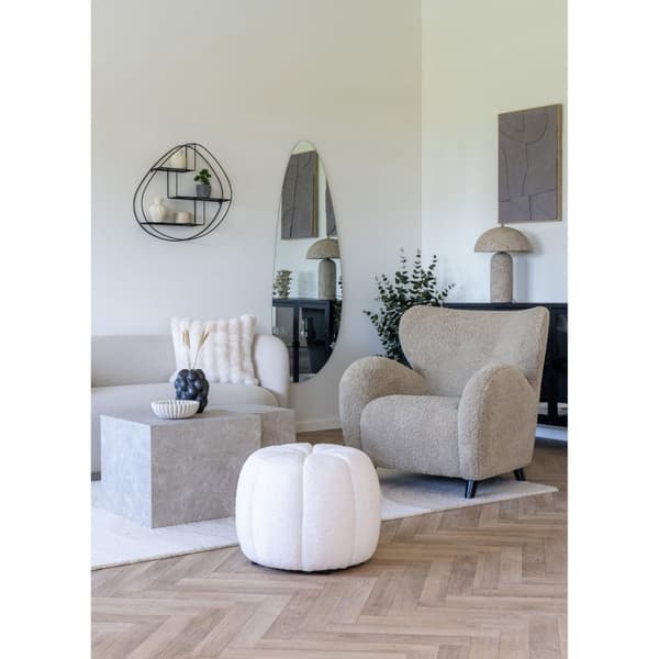 Lampe, Astley Bordlampe, 36,5x49,5 cm, Grå