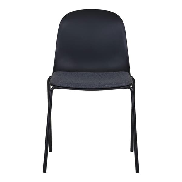 Spisestol, Madalena, 53x50x85 cm, Sort