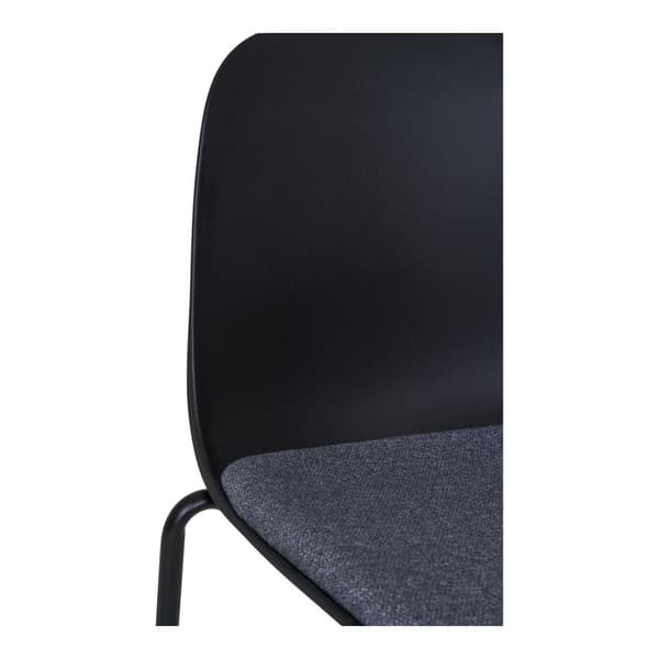 Spisestol, Madalena, 53x50x85 cm, Sort