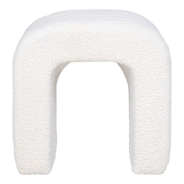 Pouf, Colma, 41x36.5 cm, valkoinen