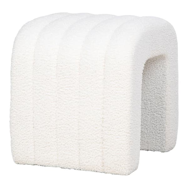 Pouf, Colma, 41x36.5 cm, valkoinen