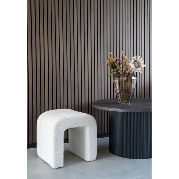 Pouf, Colma, 41x36.5 cm, valkoinen