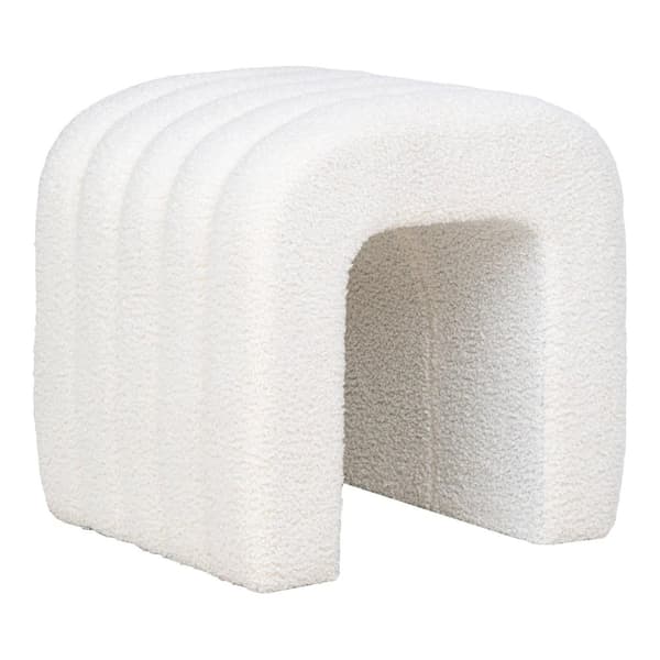 Pouf, Colma, 41x36.5 cm, valkoinen