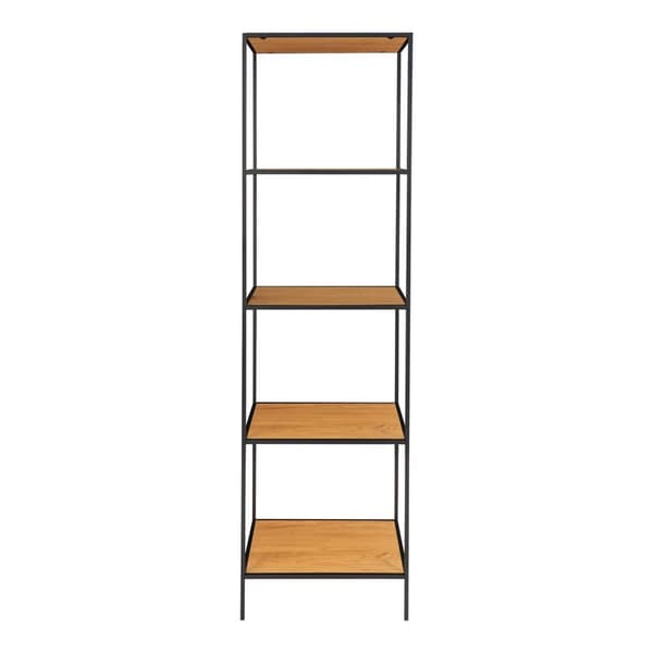 Hylde, Vita Hylde 5 Hylder, 51x36x170 cm, Naturfarvet