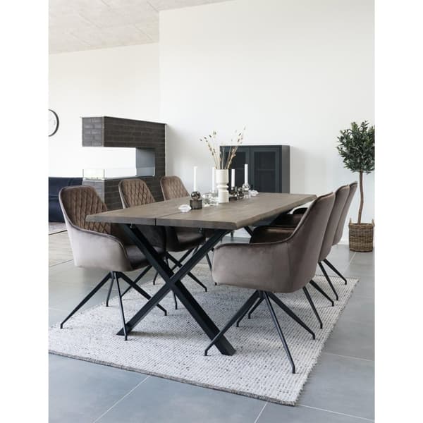 Matstol, Harbo Swivel, 62x56 cm, Ljusbrun