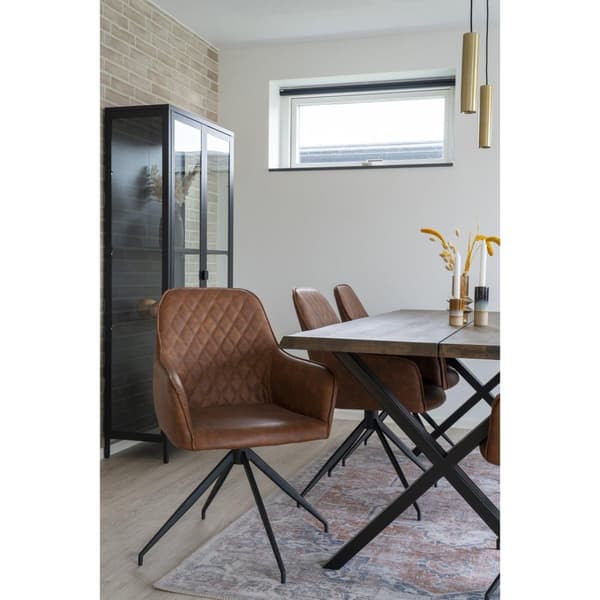 Ruokailutuoli, Harbo Swivel, 62x56 cm, Ruskea