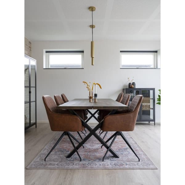 Ruokailutuoli, Harbo Swivel, 62x56 cm, Ruskea