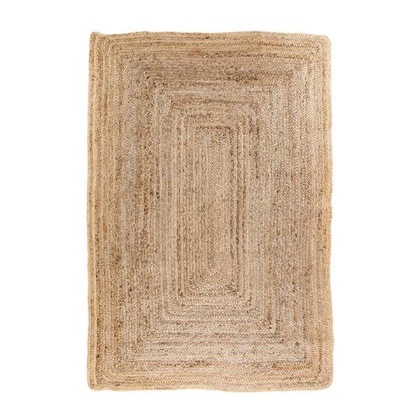 Tæppe, Bombay Flettet Jute, 120x180 cm, Naturfarvet
