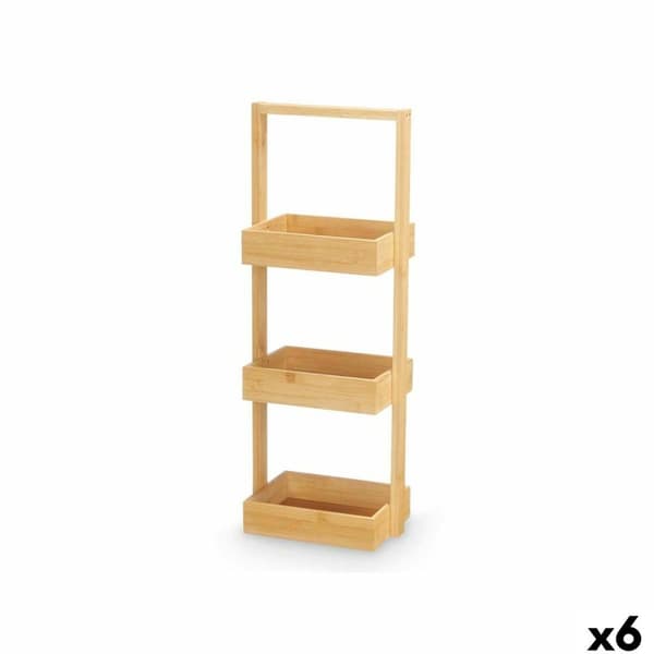 Hylder Kipit B6729A Natur Bambus 26 x 70 x 17 cm (6 enheder)