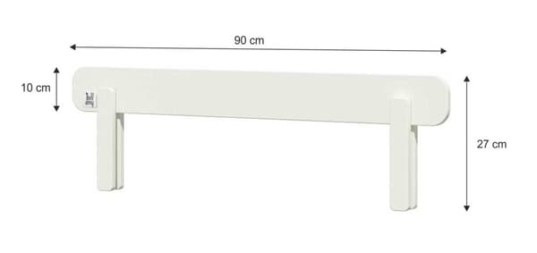 Bellamy – Bellamy universal sänggrind elegant vit – Färg: Vit