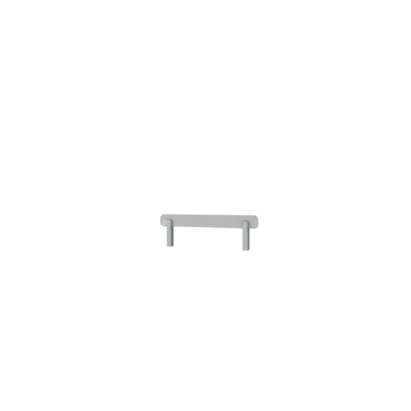 Beskyttelsesbarriere til tremmeseng - Hvid - Let at samle, børnesikker farve - 90 cm lang, Neutral Grey