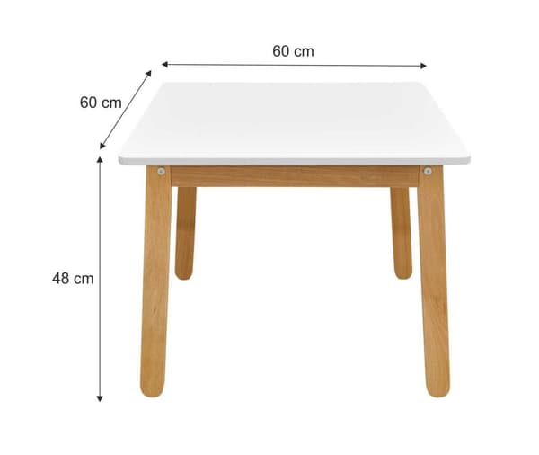 Bellamy – Bord woody elegant vit – Färg: Vit