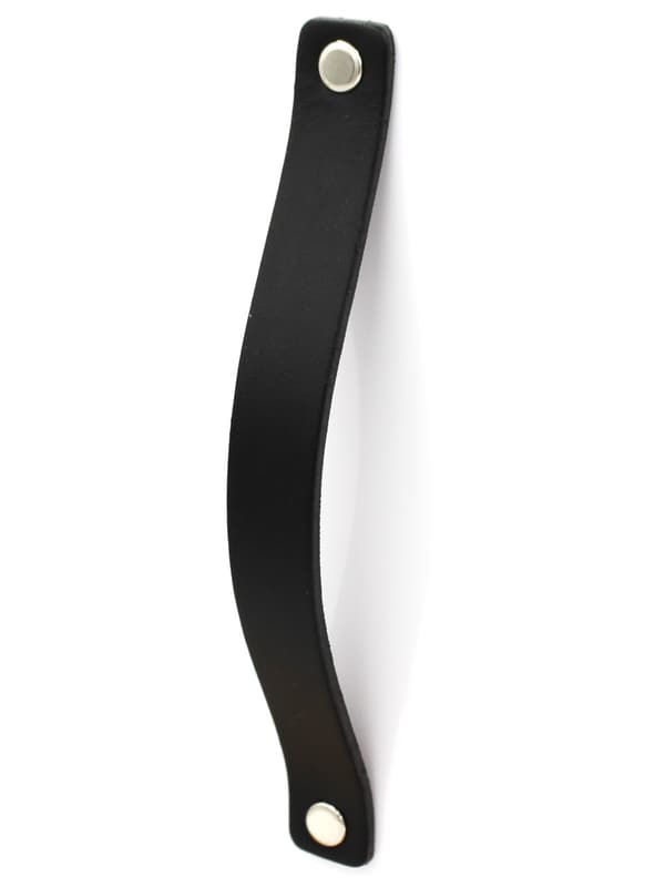 Møbelgreb 16 cm, læder, sort, Black Tree, møbelgreb + skruer