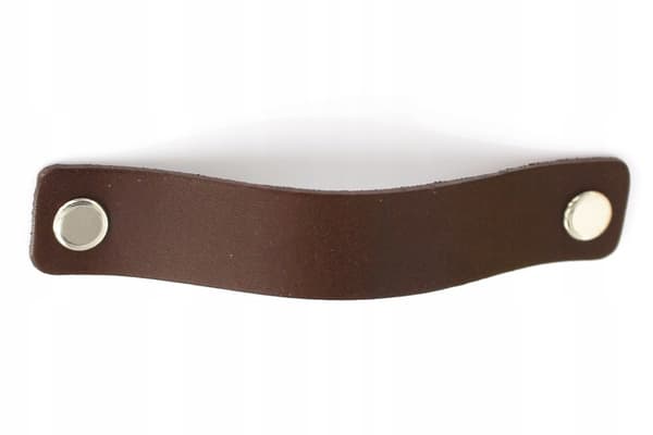 Lædermøbelgreb 96 mm CHOKOLADEBRUN møbelgreb 9,6 cm