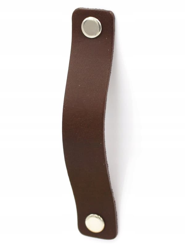Lædermøbelgreb 96 mm CHOKOLADEBRUN møbelgreb 9,6 cm