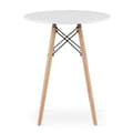 Miniatyrbillede 2 af 4: JUST HOME Skandinavisk rundt bord 60 cm hvid