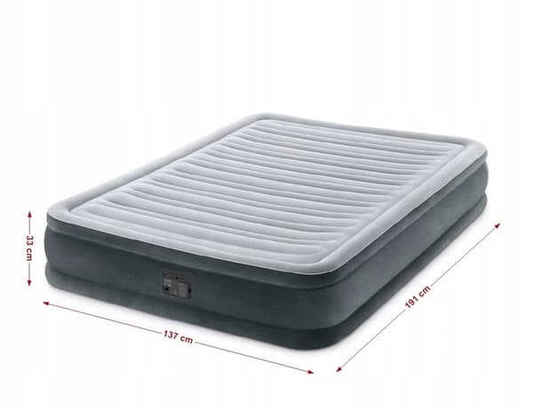 Luftmadrass Comfort-Plush Helmadrass 137 x 191 x 33 cm med inbyggd kompressor #67768