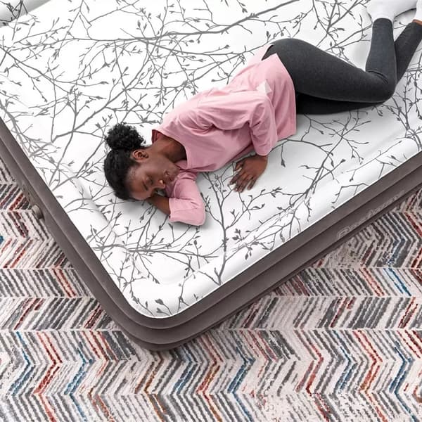 AirBed Top Cushify Madras 203 x 152 x 46 cm med indbygget kompressor #67486