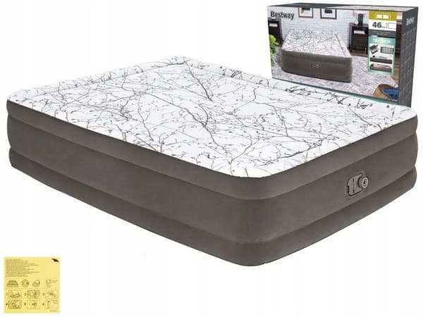 AirBed Top Cushify Madras 203 x 152 x 46 cm med indbygget kompressor #67486