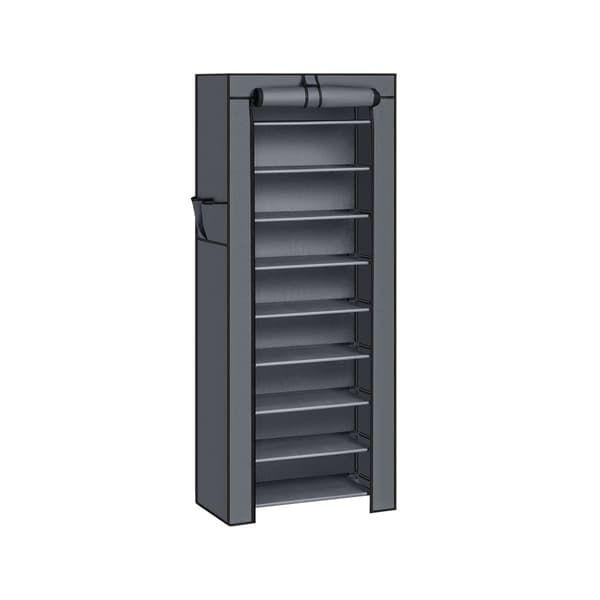 Skohylde med låg 58 cm grå