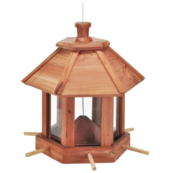 Mooistoerwonen Hängande fågelmatare 18 cm brun