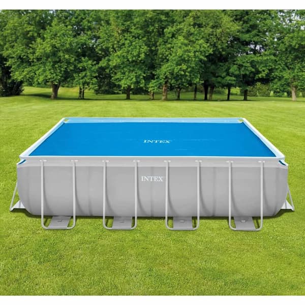 Intex Solar Poolskydd 488 cm Polyeten Blå