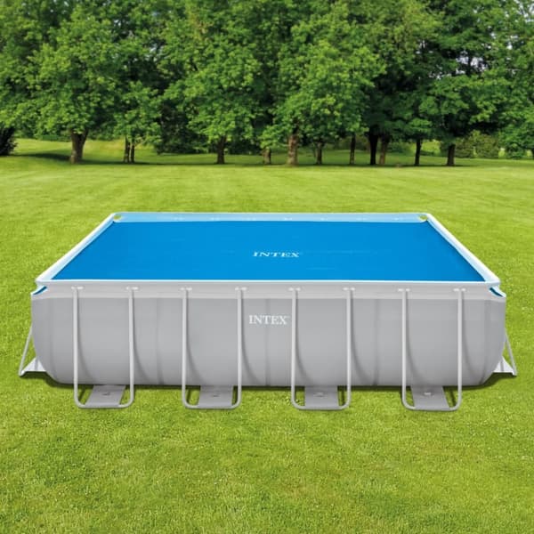 Intex Solar Poolskydd 975x488 cm Polyeten Blå