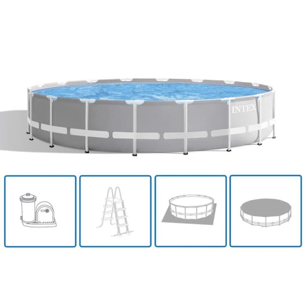 Intex swimmingpoolsæt rektangulært Ultra XTR ramme 549x274x13