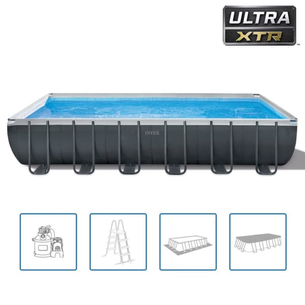 Intex swimmingpoolsæt rundt Ultra XTR Frame 732x132 cm 26340G