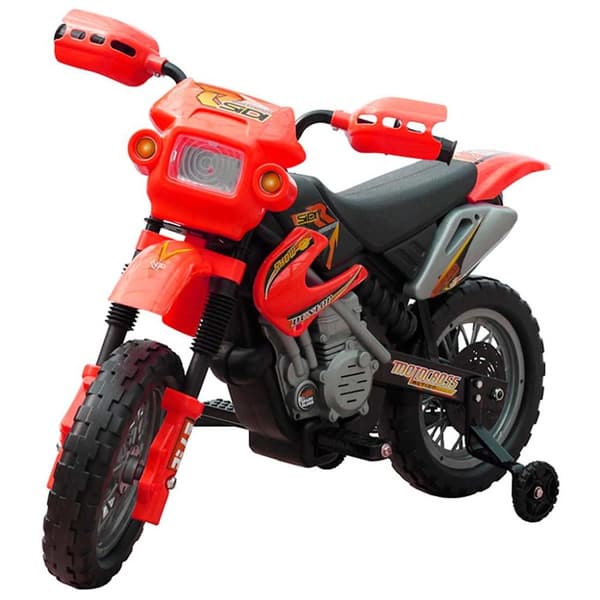 Børnemotorcykel Crosser elektrisk 6 volt gul