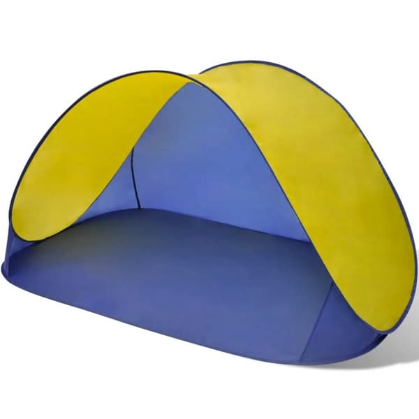 Sammenleggbar puff (svart, sett med 2)