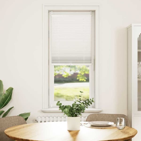Pliseeratut kaihtimet 60x125 cm valkoiset