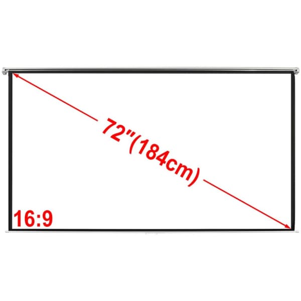 Projektionsduk vit 160 x 160 cm (1:1-format)