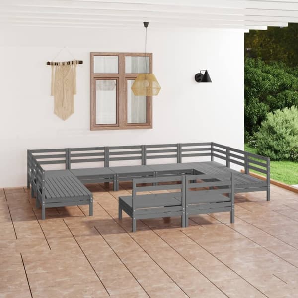 Mooistoerwonen 11-delers loungesett heltre furu grå 17