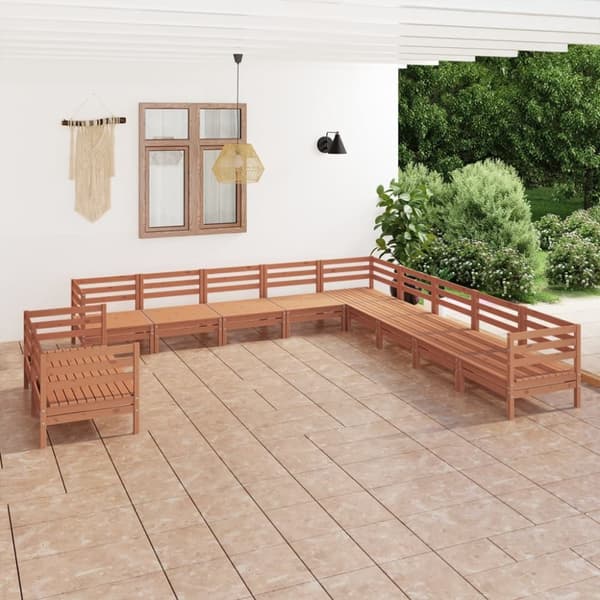 Mooistoerwonen 11-delers loungesett heltre furu honningbrun 6