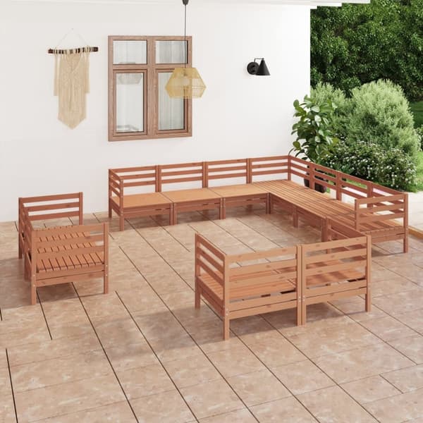 Mooistoerwonen 11-delers loungesett heltre furu honningbrun 7