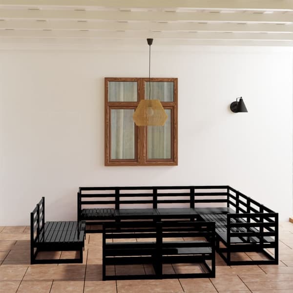Mooistoerwonen 11-delers loungesett heltre furu svart 23