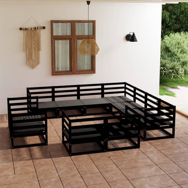 Mooistoerwonen 11-delers loungesett heltre furu svart 26