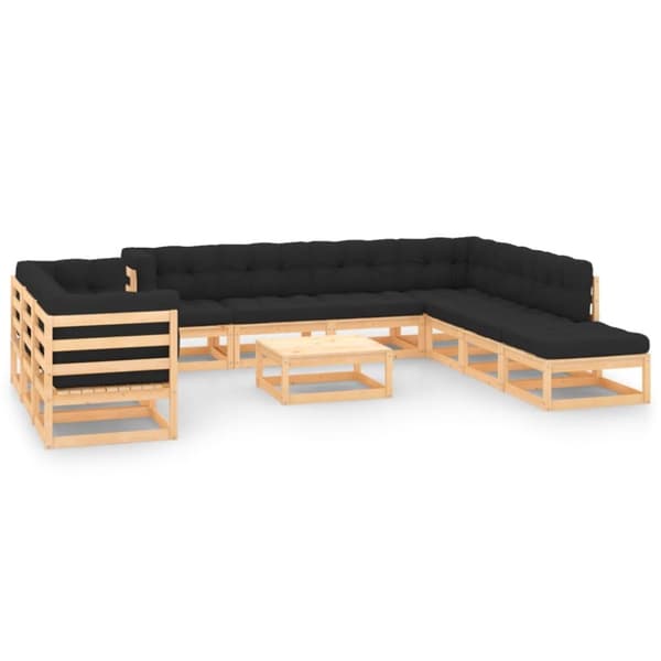 Mooistoerwonen 11-delers loungesett med antrasittfarget pute 10