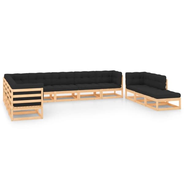 Mooistoerwonen 11-delers loungesett med antrasittfarget pute 12