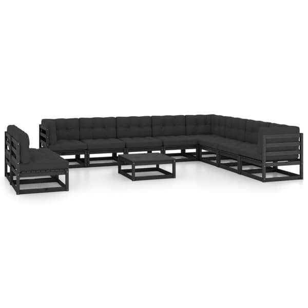 Mooistoerwonen 11-delers sofagruppe med puter heltre furu 108