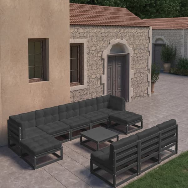 Mooistoerwonen 11-delers sofagruppe med puter heltre furu 120