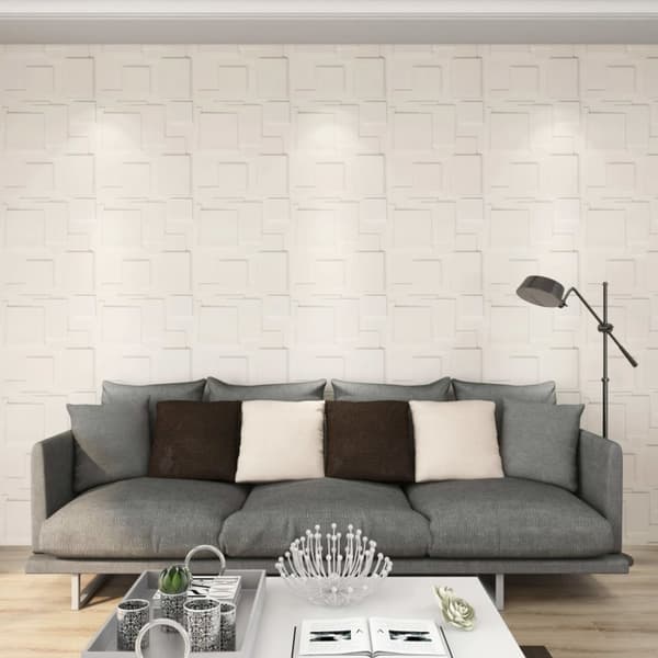 Mooistoerwonen 12 stk. veggpaneler 3D 3 m² 0,5x0,5 m