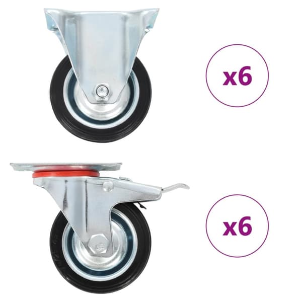 Mooistoerwonen 12 kpl pyörää 200 mm